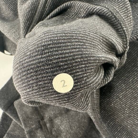 Lululemon Skinny Will Pant Wee Stripe Black Heathered Size 2 Straight Leg Retro - Picture 7 of 10